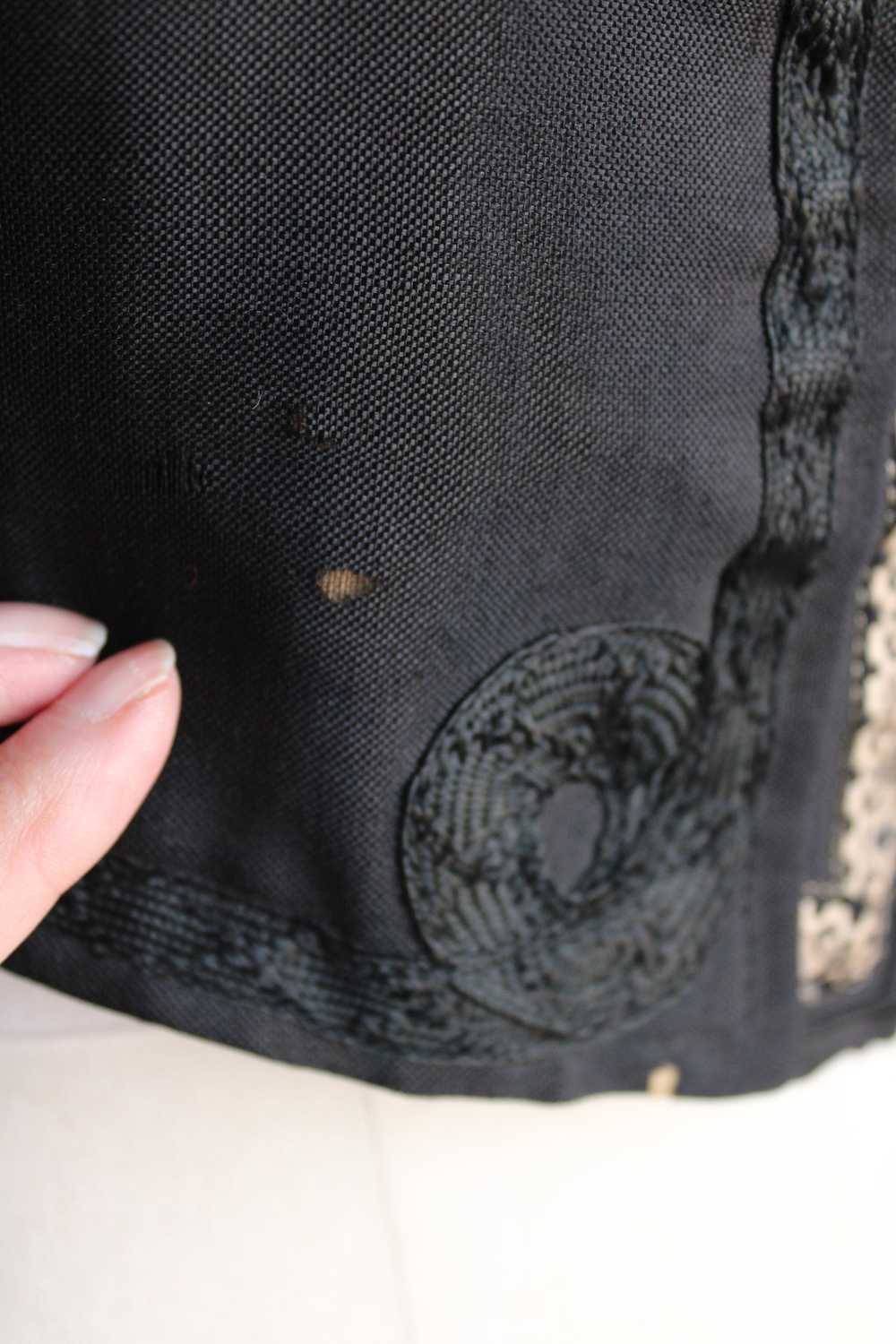 Antique Victorian Black Silk Jacket - image 10