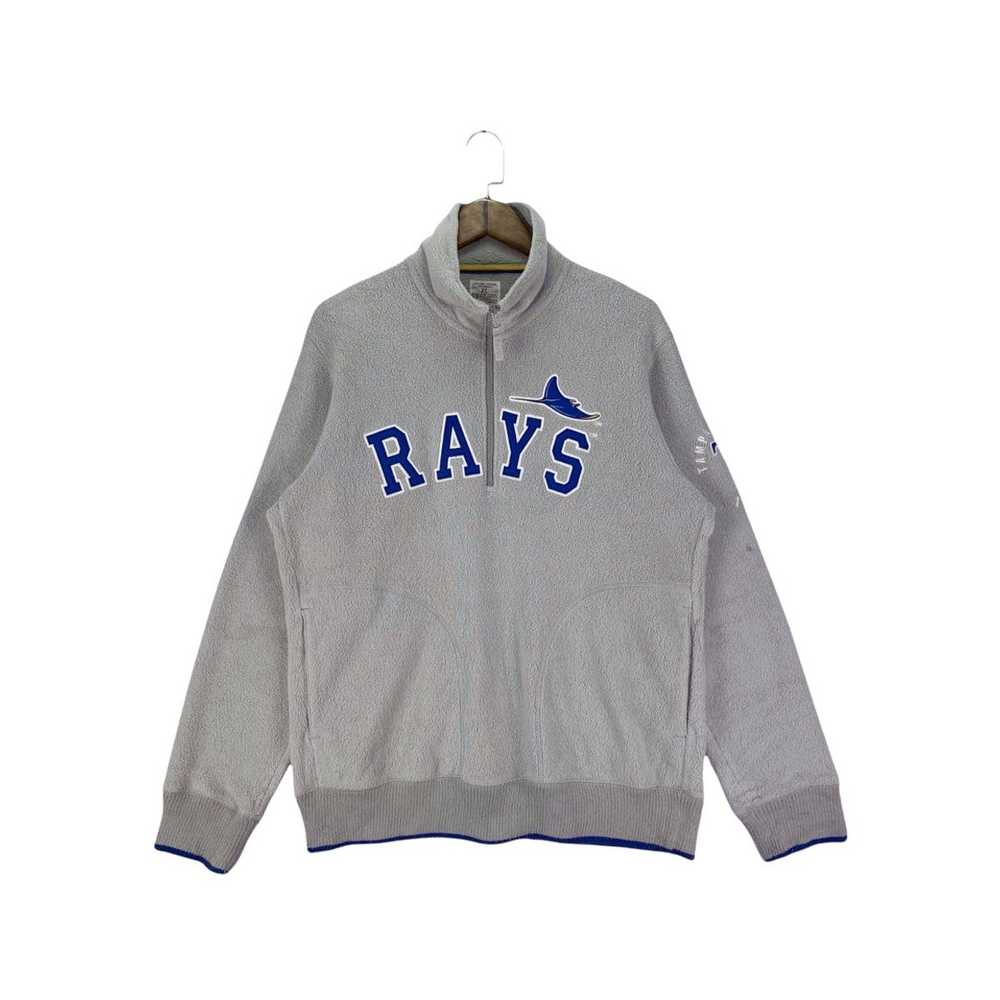 MLB × Uniqlo Vintage Tampa Bay Rays Half Zip Flee… - image 1