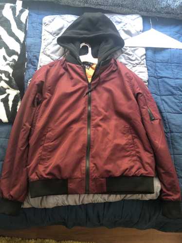 Forever 21 Burgundy Zip-Up with Shell - image 1