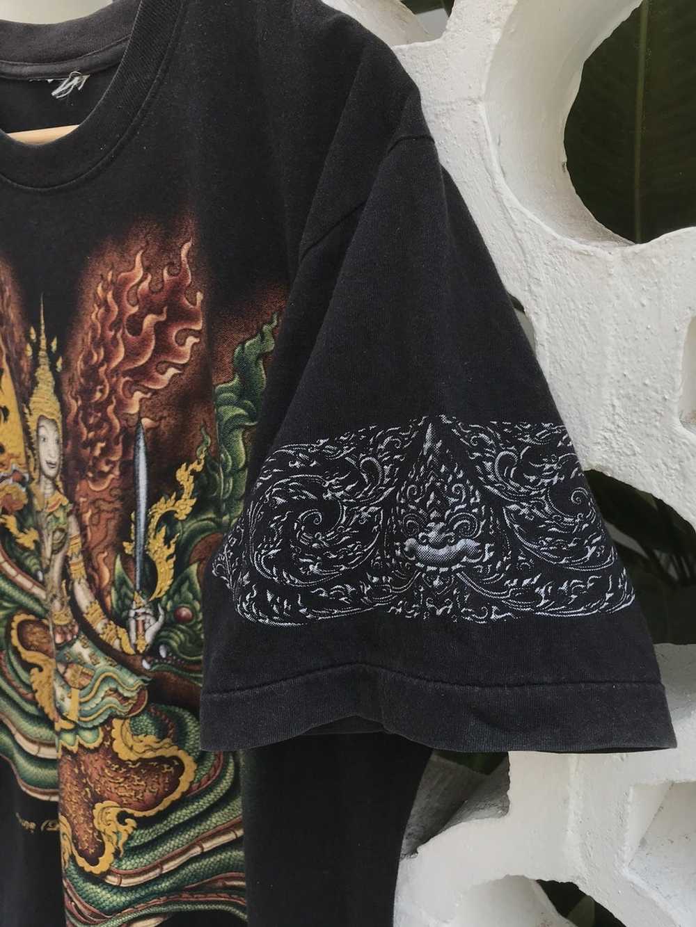 Streetwear × Vintage Thai Fine Arts Big Print Vin… - image 3