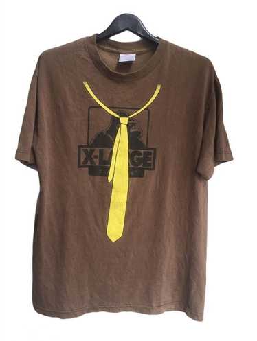 Xlarge Vintage Xlarge Tie T-Shirt Brown RARE