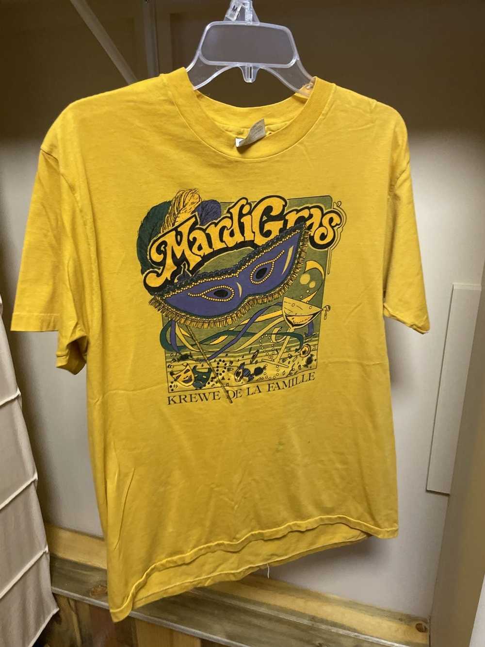 Madden NFL Football Mardi Gras Shirt Large New Orleans Saints Brees Vintage