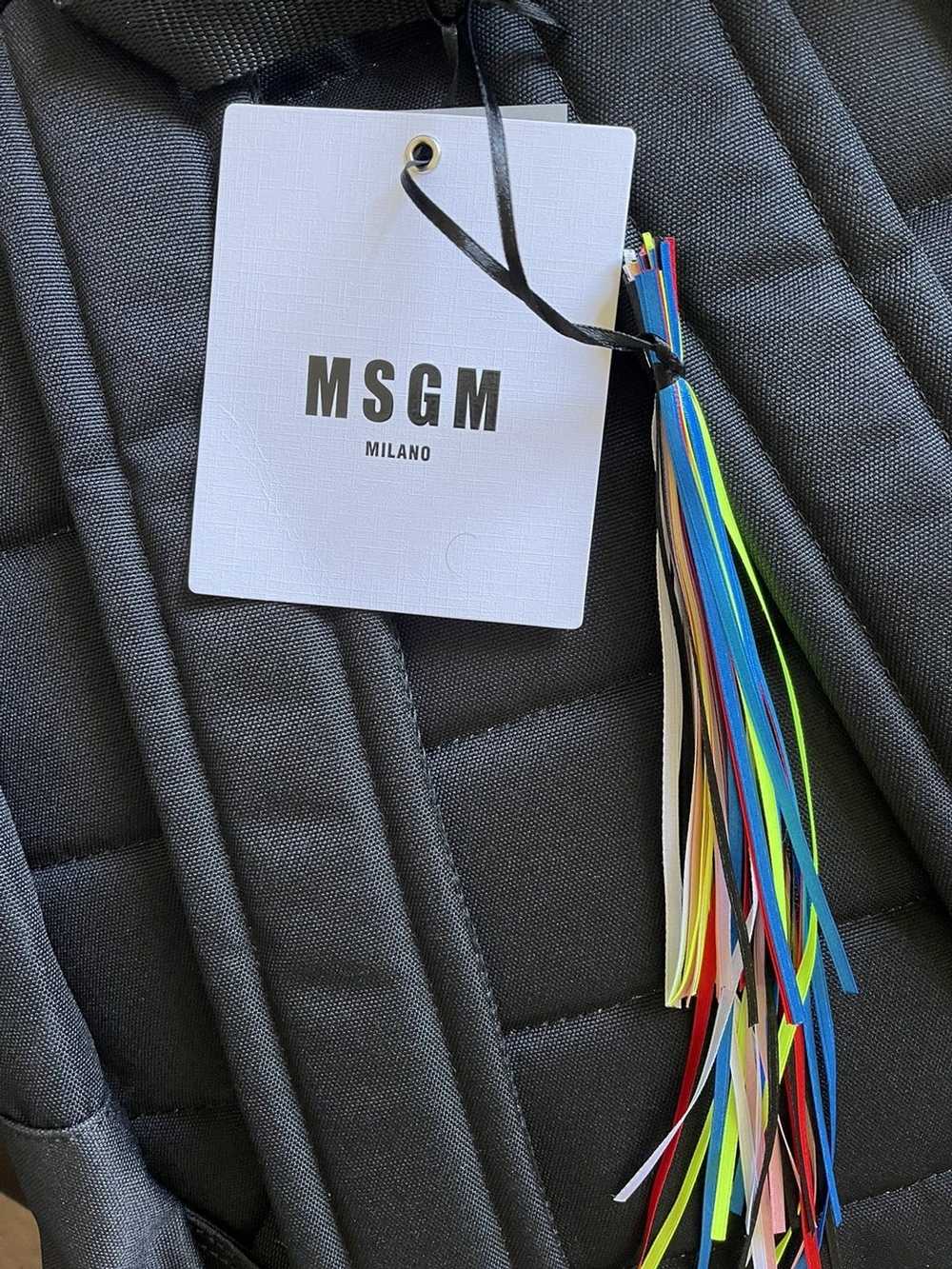 MSGM Black Logo Backpack - image 2