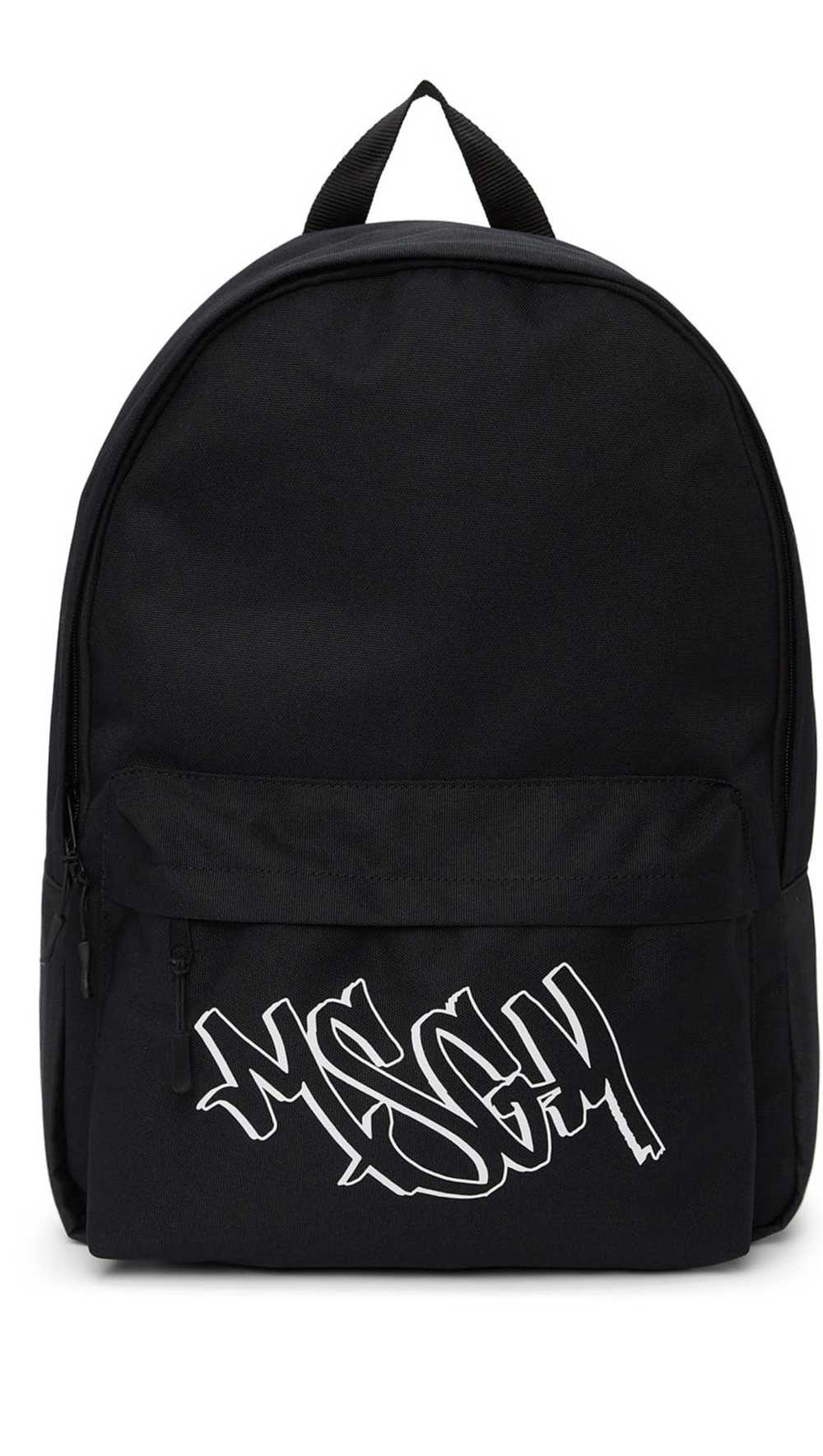 MSGM Black Logo Backpack - image 3