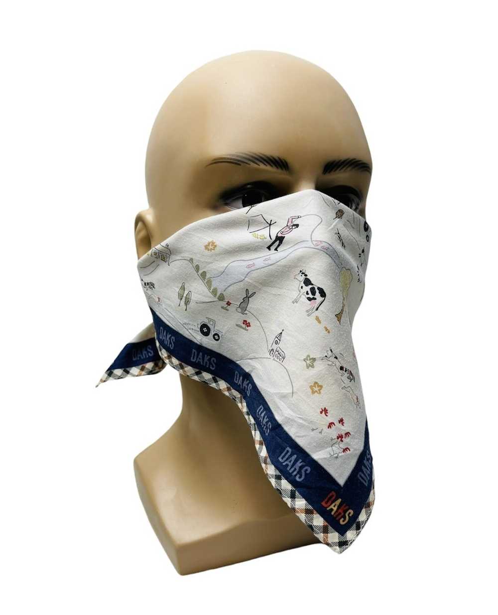 Daks London × Vintage Daks Scarf Handkerchief Nec… - image 1