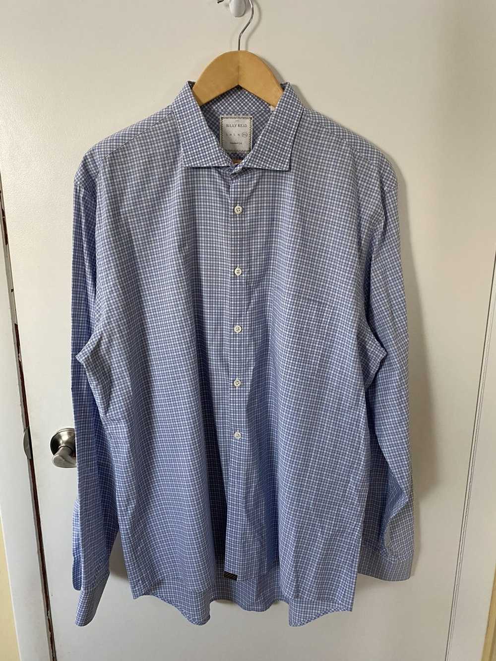 Billy Reid Light Blue Check Shirt - image 1