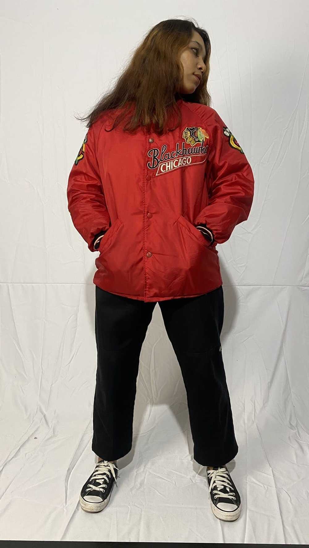 Chicago Blackhawks × Varsity Jacket × Vintage Vin… - image 1