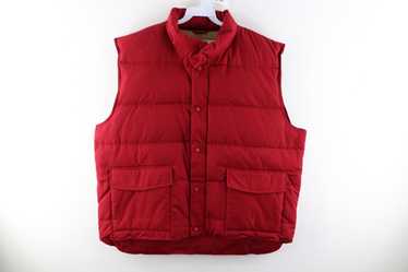 Cabela's, Jackets & Coats, Cabelas Mens Red 55 Premier Northern Goose  Down Fleece Lined Puffer Vest 2xl