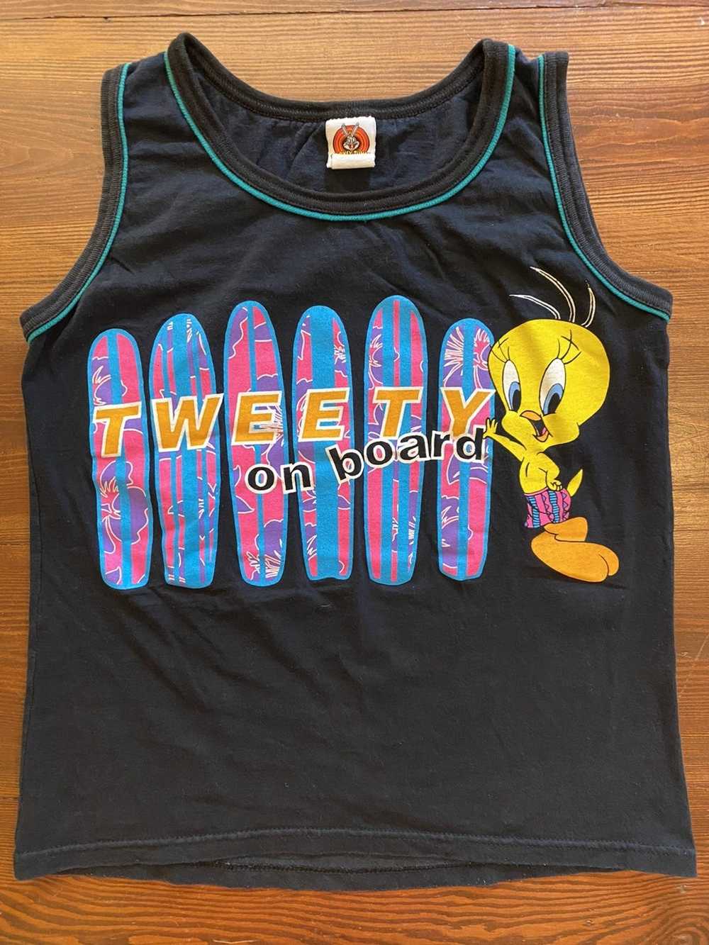 Vintage × Warner Bros Vintage ‘98 Tweety Bird Sur… - image 1