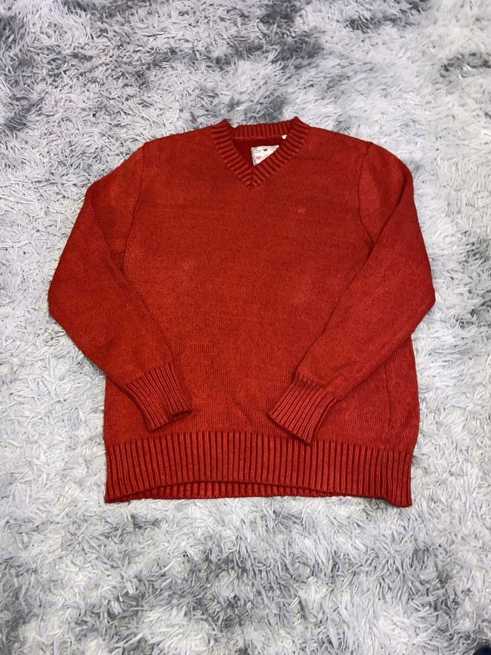 Mustang × Vintage RARE RED MUSTANG SWEATER SIZE L… - image 1