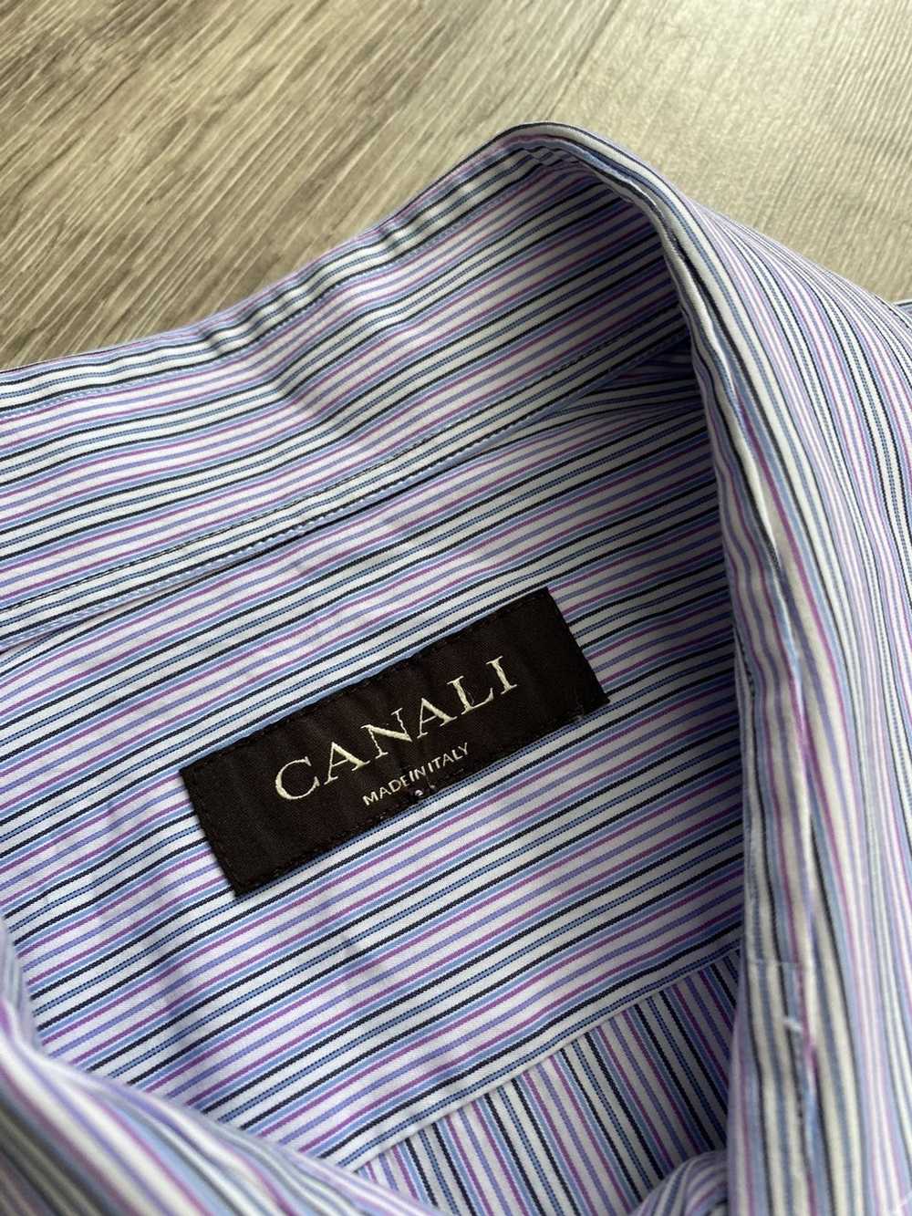 Canali Men’s Canali Long Sleeve Dress Shirt size … - image 3