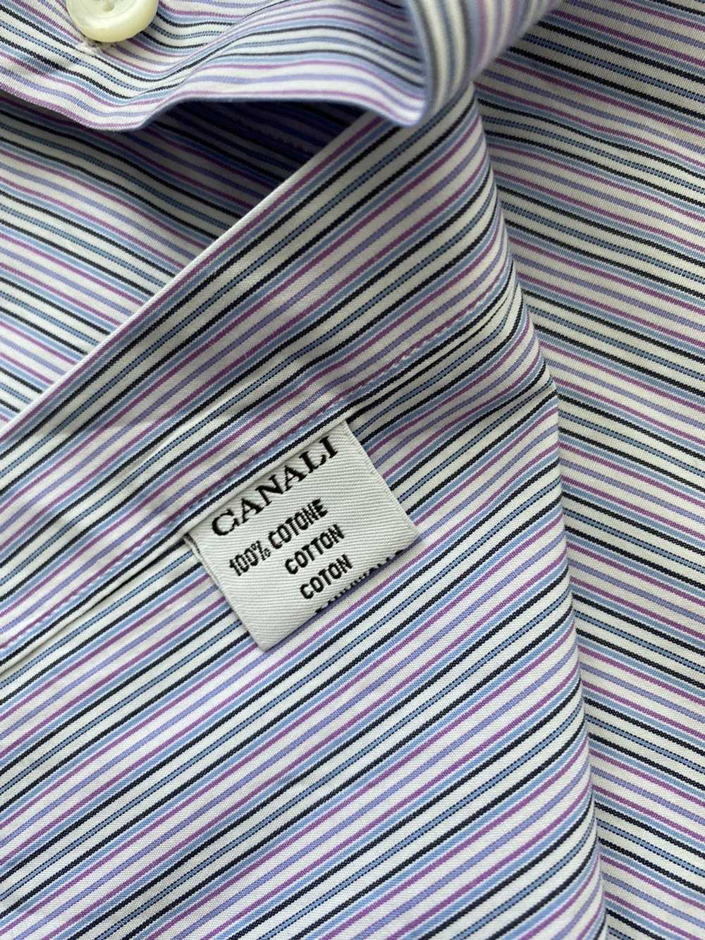 Canali Men’s Canali Long Sleeve Dress Shirt size … - image 5