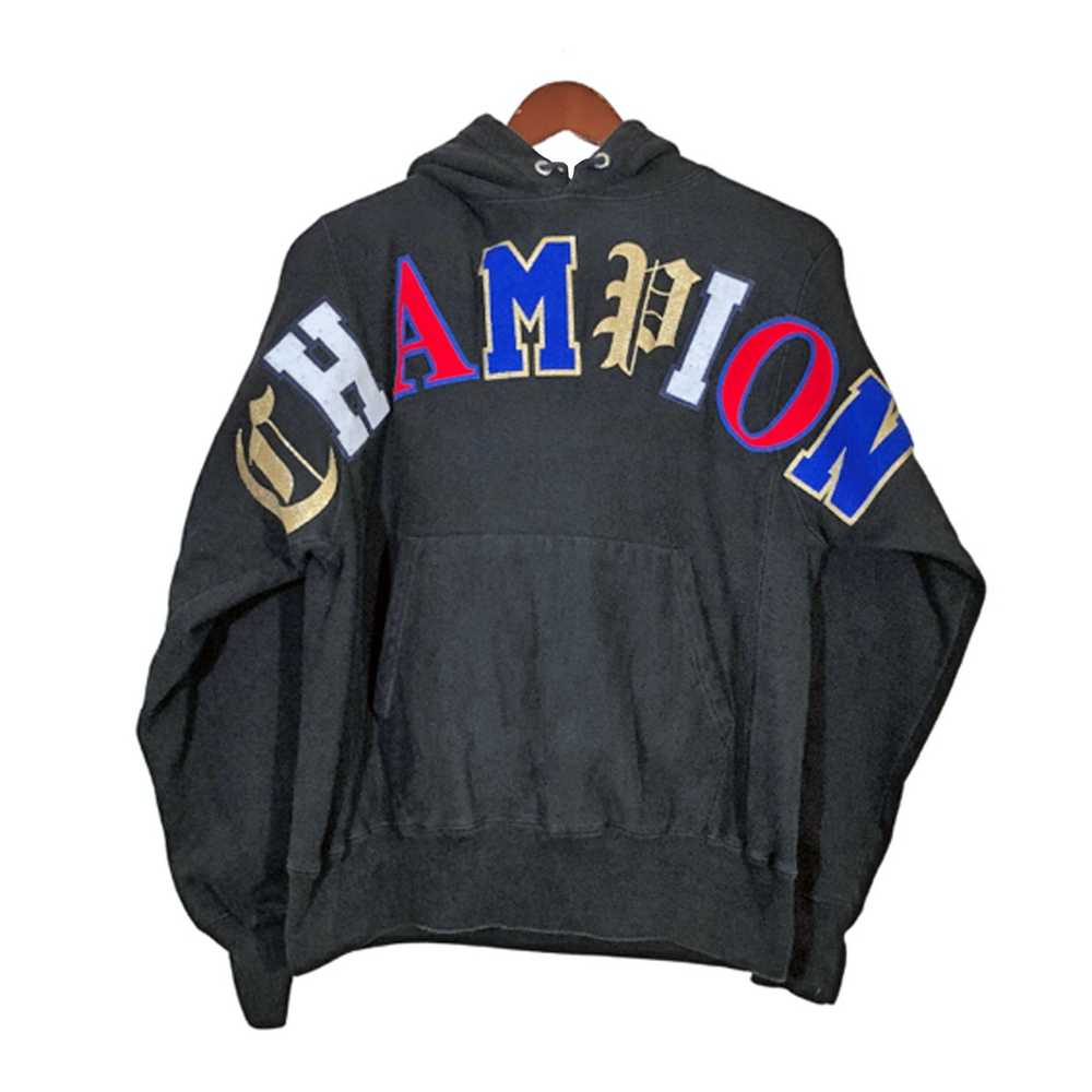 Champion Champion Old English Lettering Black Hoo… - image 1