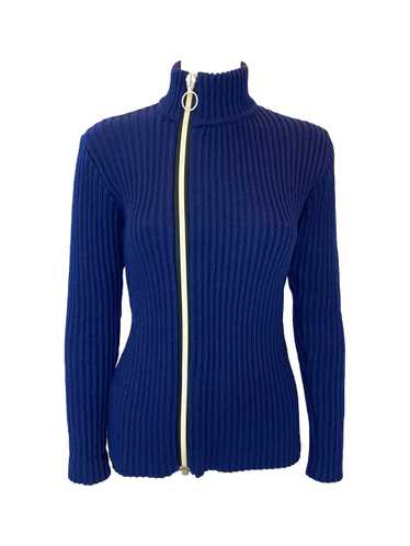 1960s RARE Pierre Cardin Asymmetrical Zip Sweater - image 1