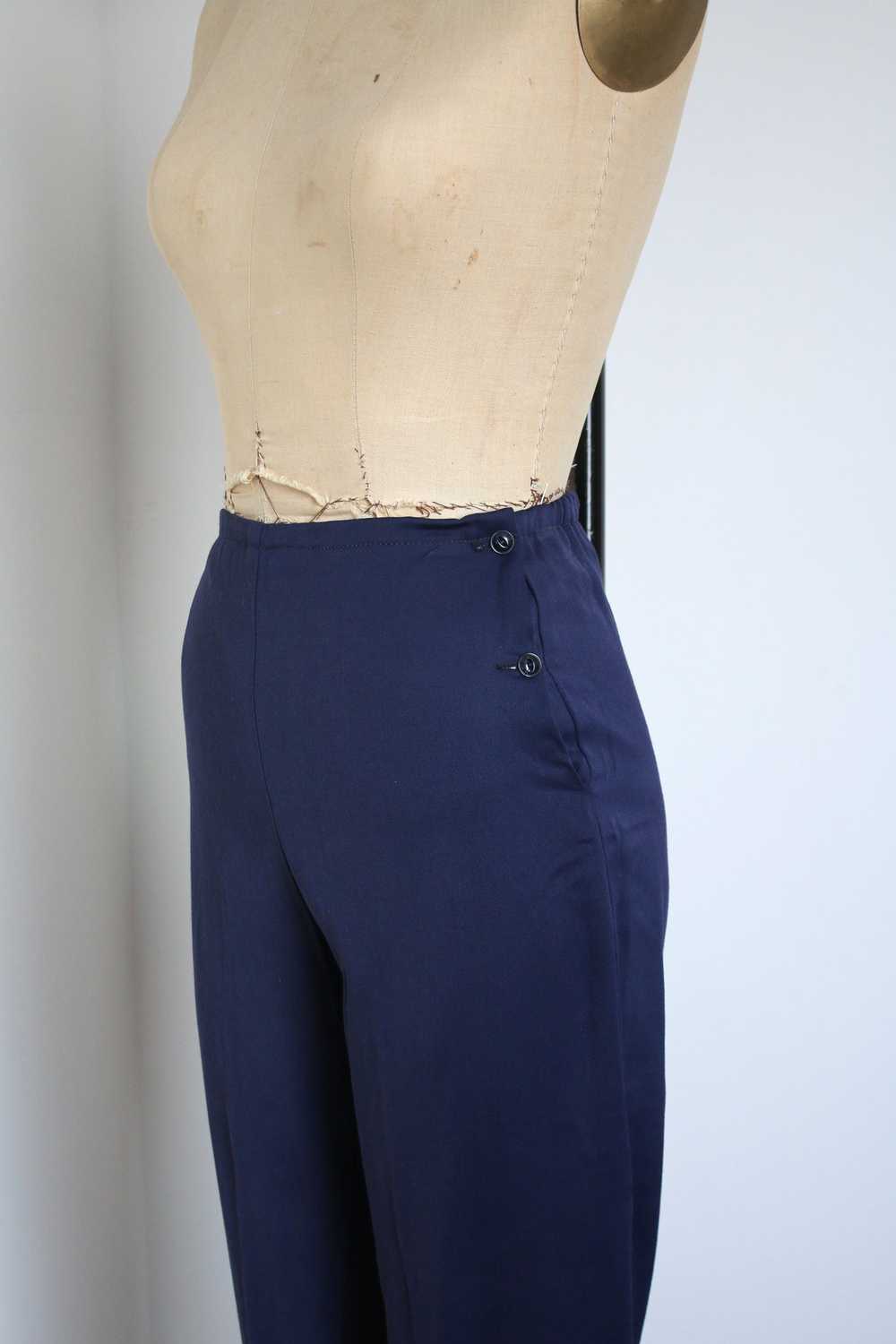 MARKED DOWN vintage 1930s 40s navy ski pants {xs} - image 4