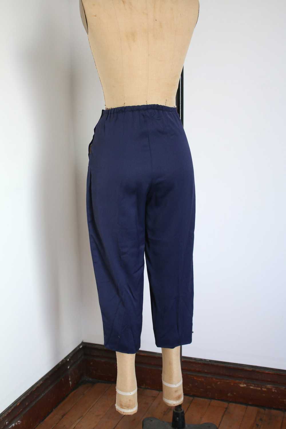 MARKED DOWN vintage 1930s 40s navy ski pants {xs} - image 5