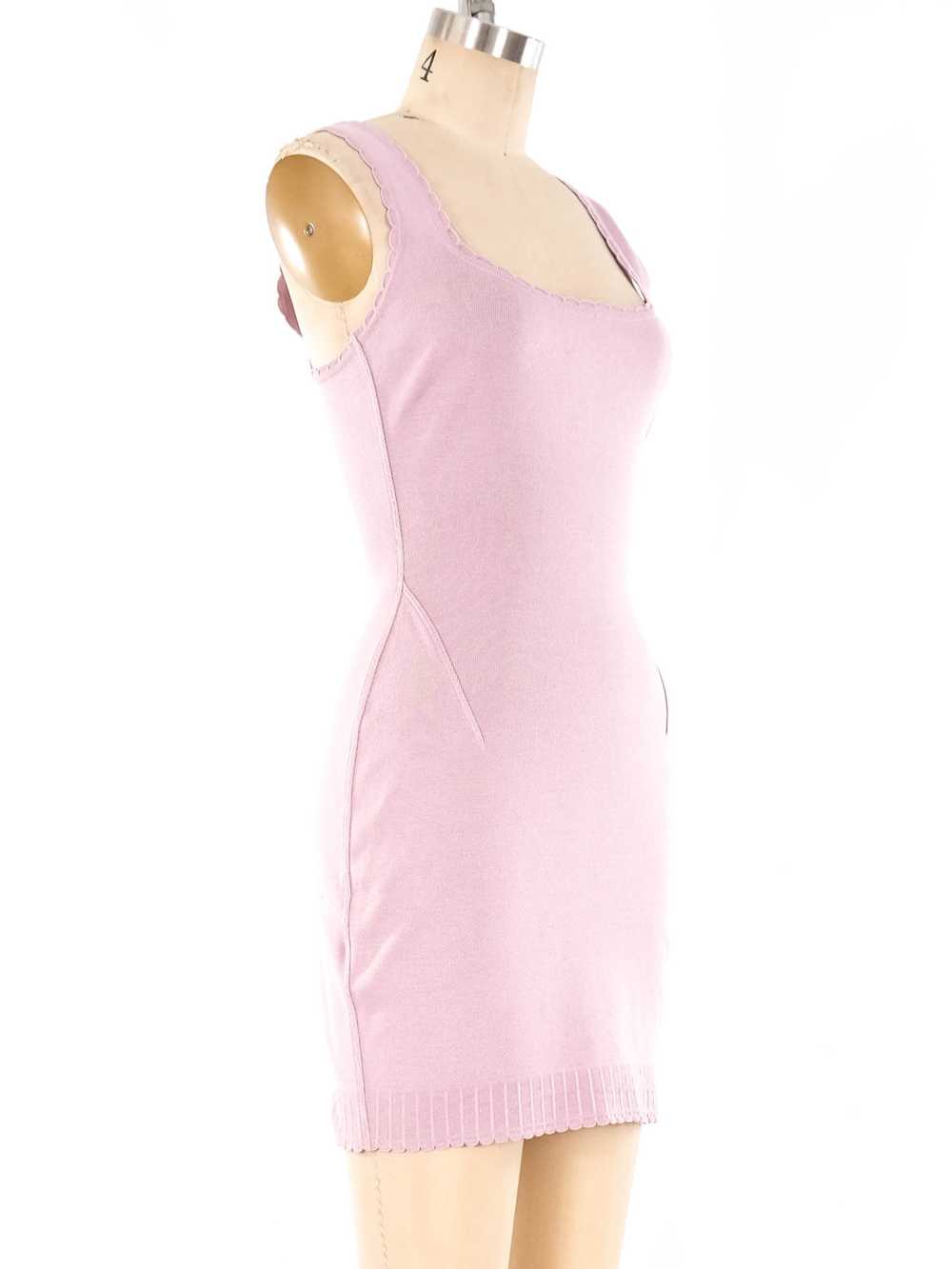 Alaia Lavender Knit Tank Dress - image 3