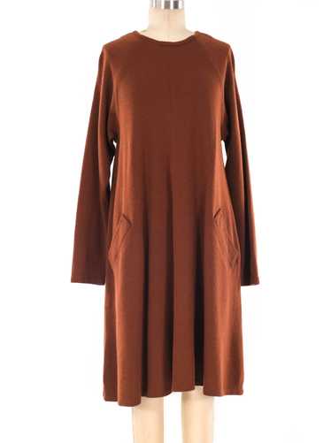 Bill Blass Cognac Sweater Dress