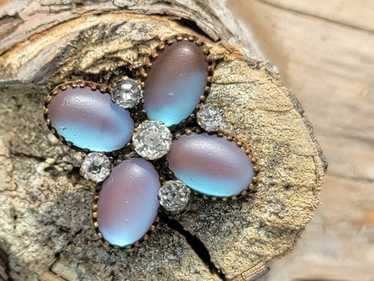アクセサリー Antique Saphiret glass flower brooch il_1080xN.5229012788_c7f1.jpg
