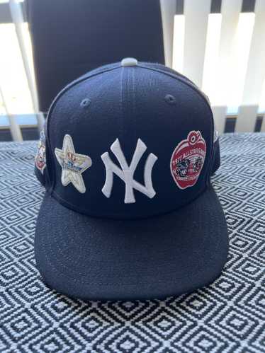 Official New Era MLB Heritage New York Yankees Dark Blue Oversized Tee  B9234_546 B9234_546