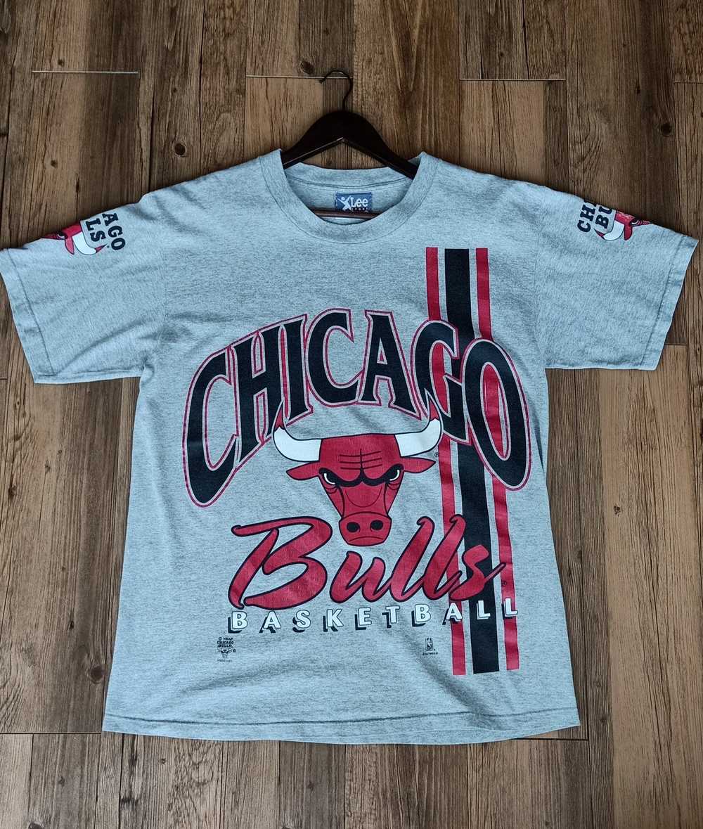 Vtg 80s Lee Sport Chicago Bulls Faded Shirt L Jersey 90s Michael Jordan