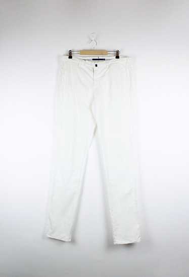 Incotex Incotex White High Comfort Casual Pants-Tr