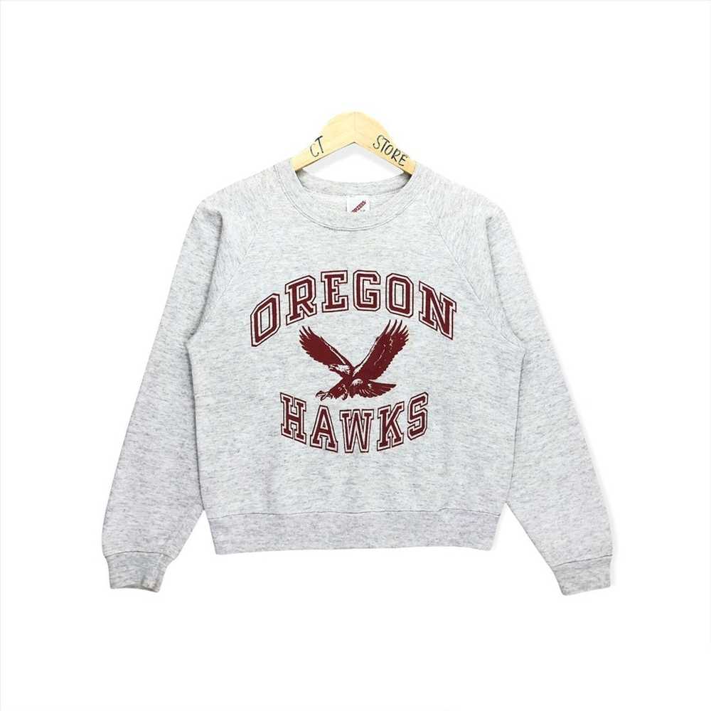 Collegiate × Jerzees × Vintage Vintage Oregon Haw… - image 1