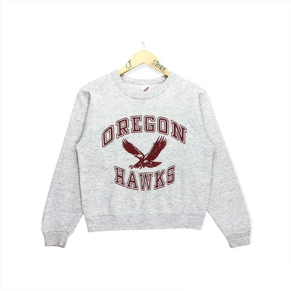 Collegiate × Jerzees × Vintage Vintage Oregon Haw… - image 2