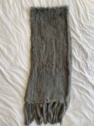 Vintage Grey fur scarf with pockets NO Brand - image 1