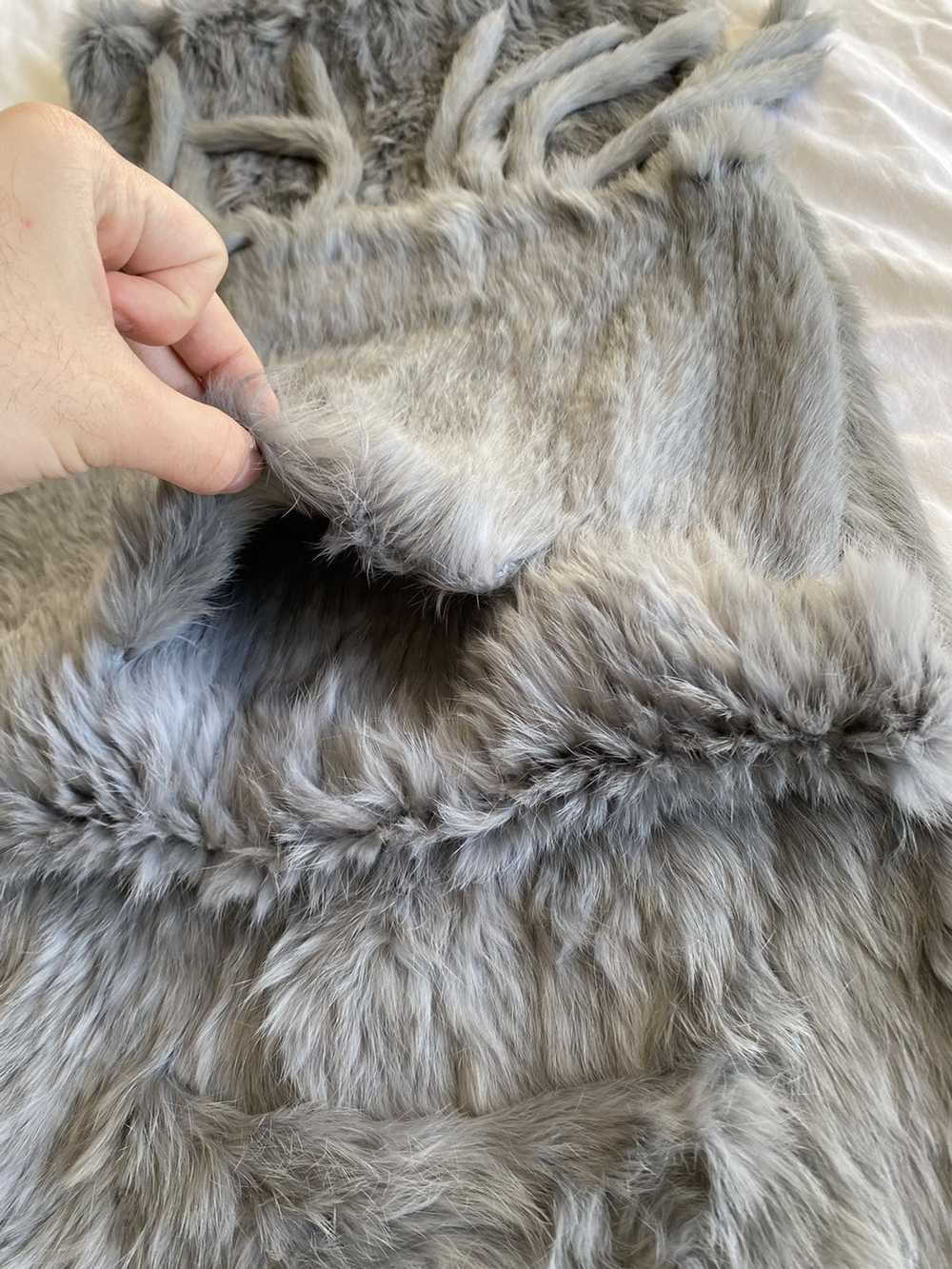 Vintage Grey fur scarf with pockets NO Brand - image 3