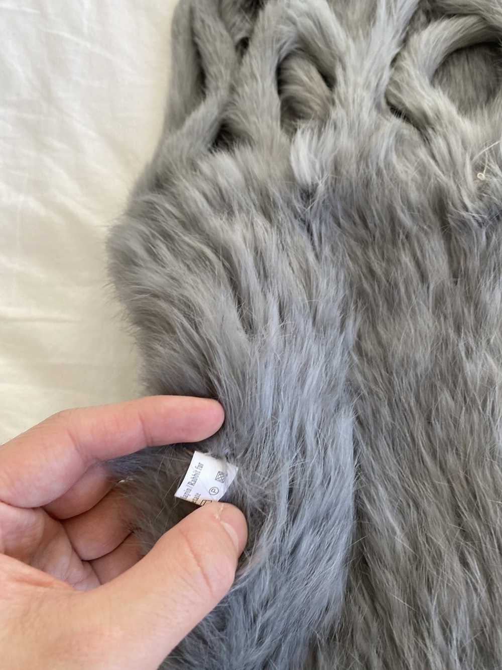 Vintage Grey fur scarf with pockets NO Brand - image 5