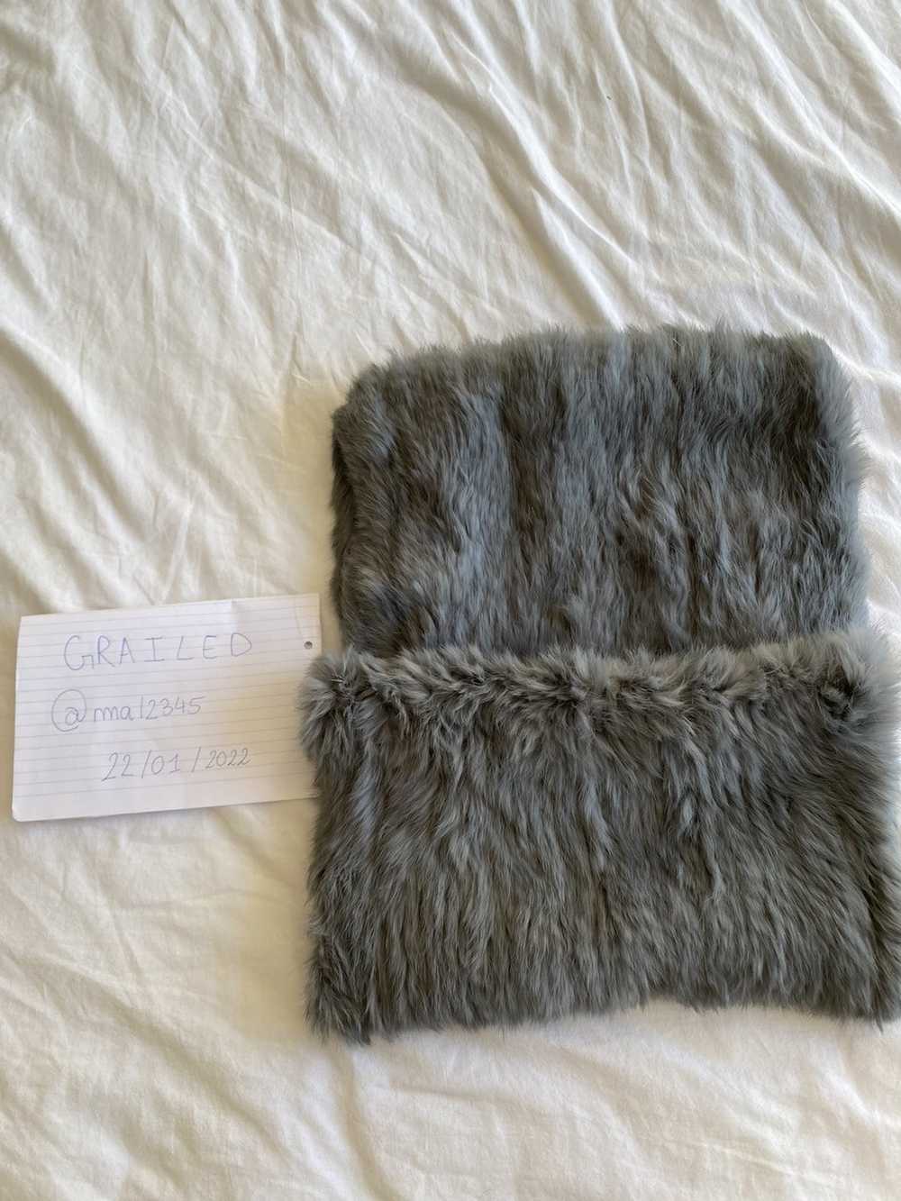 Vintage Grey fur scarf with pockets NO Brand - image 7