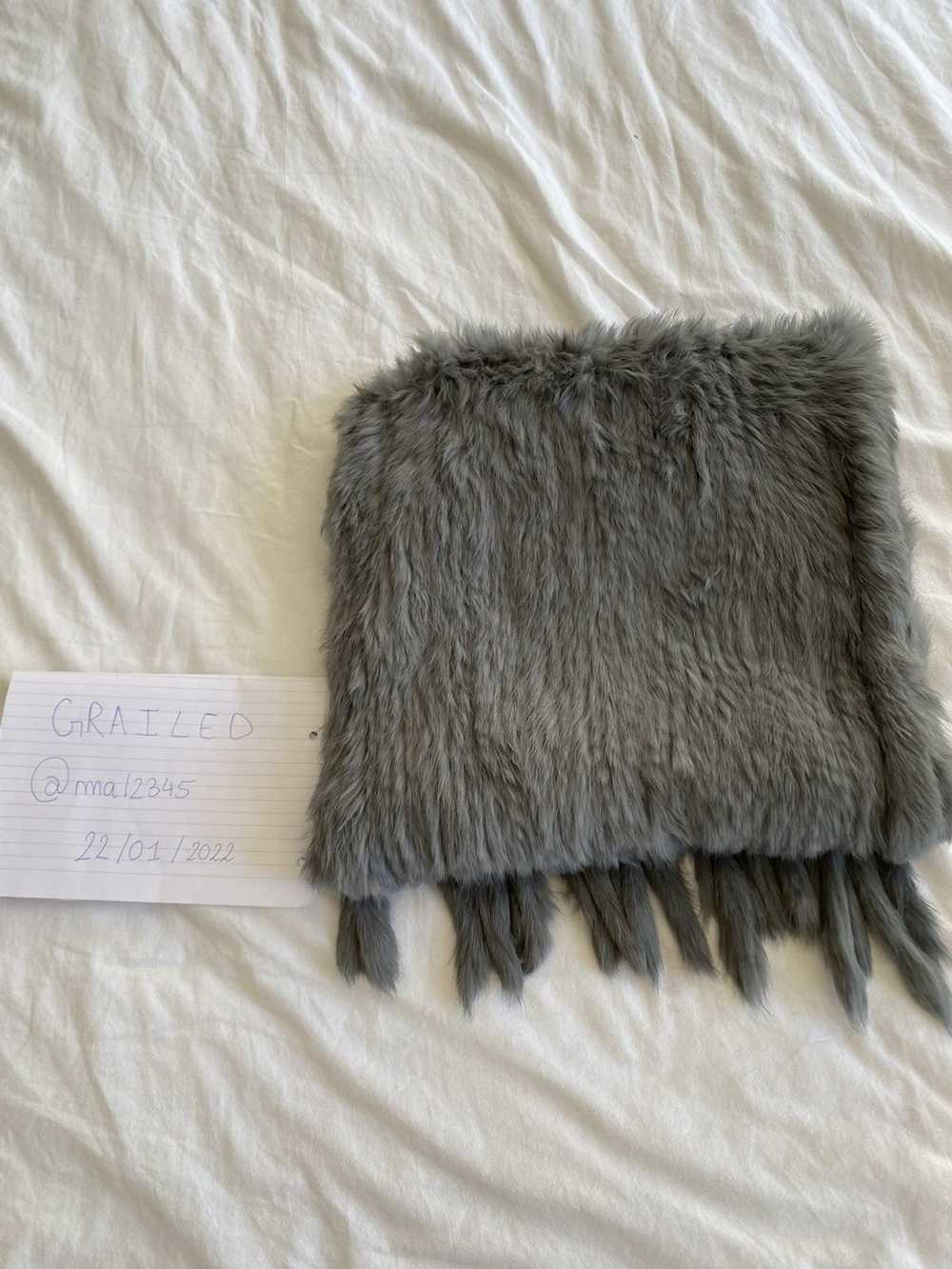 Vintage Grey fur scarf with pockets NO Brand - image 8