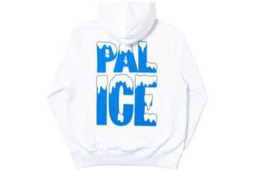 Palace PAL ICE Palace Hoodie White - M Sweatshirt - image 1