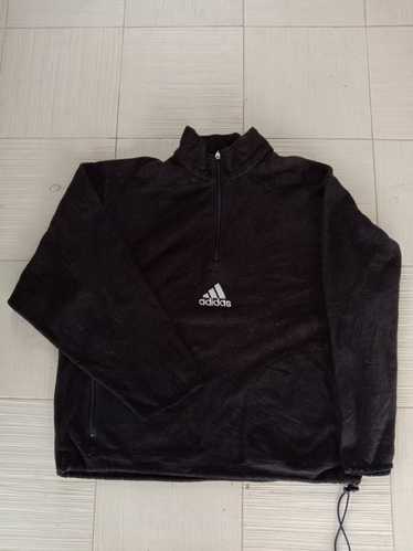 Adidas Adidas Fleece Half Zip Logo 3 Stripe