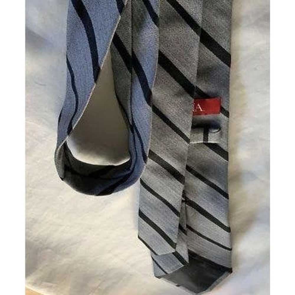 Merona Merona Mens Tie Gray Black Striped Busines… - image 2
