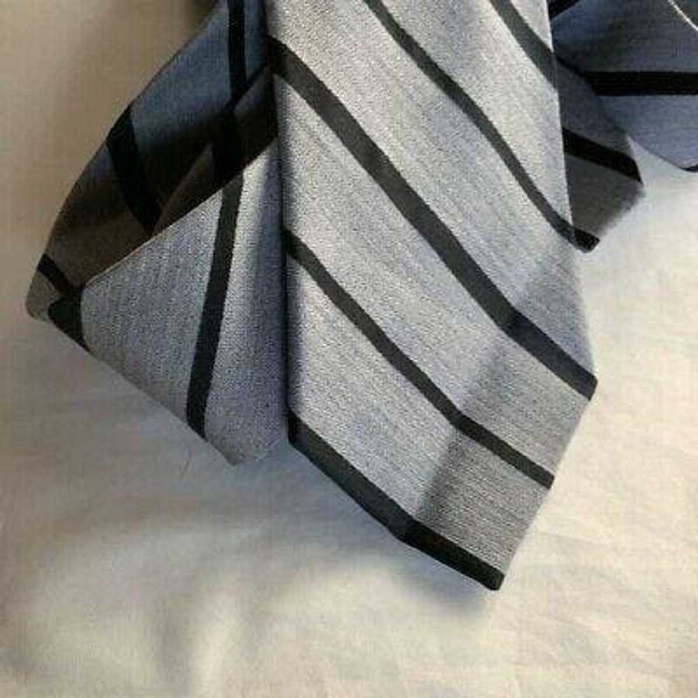 Merona Merona Mens Tie Gray Black Striped Busines… - image 3