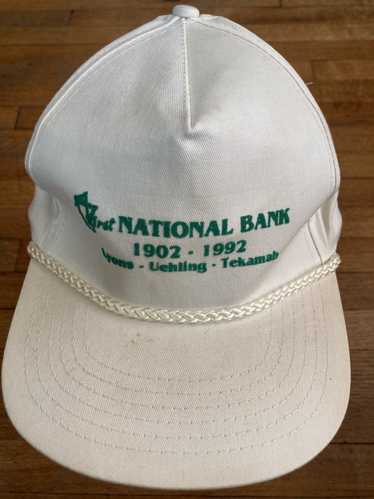 Strapback × Trucker Hat × Vintage First National … - image 1