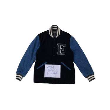 OFF-WHITE Appliquéd Wool-Blend Felt and Leather Varsity Bomber