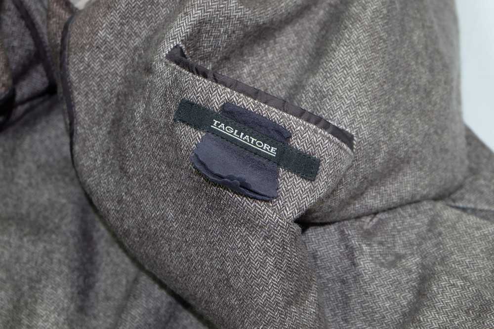 Tagliatore Wool And Cotton Brown Blazer Jacket - image 10