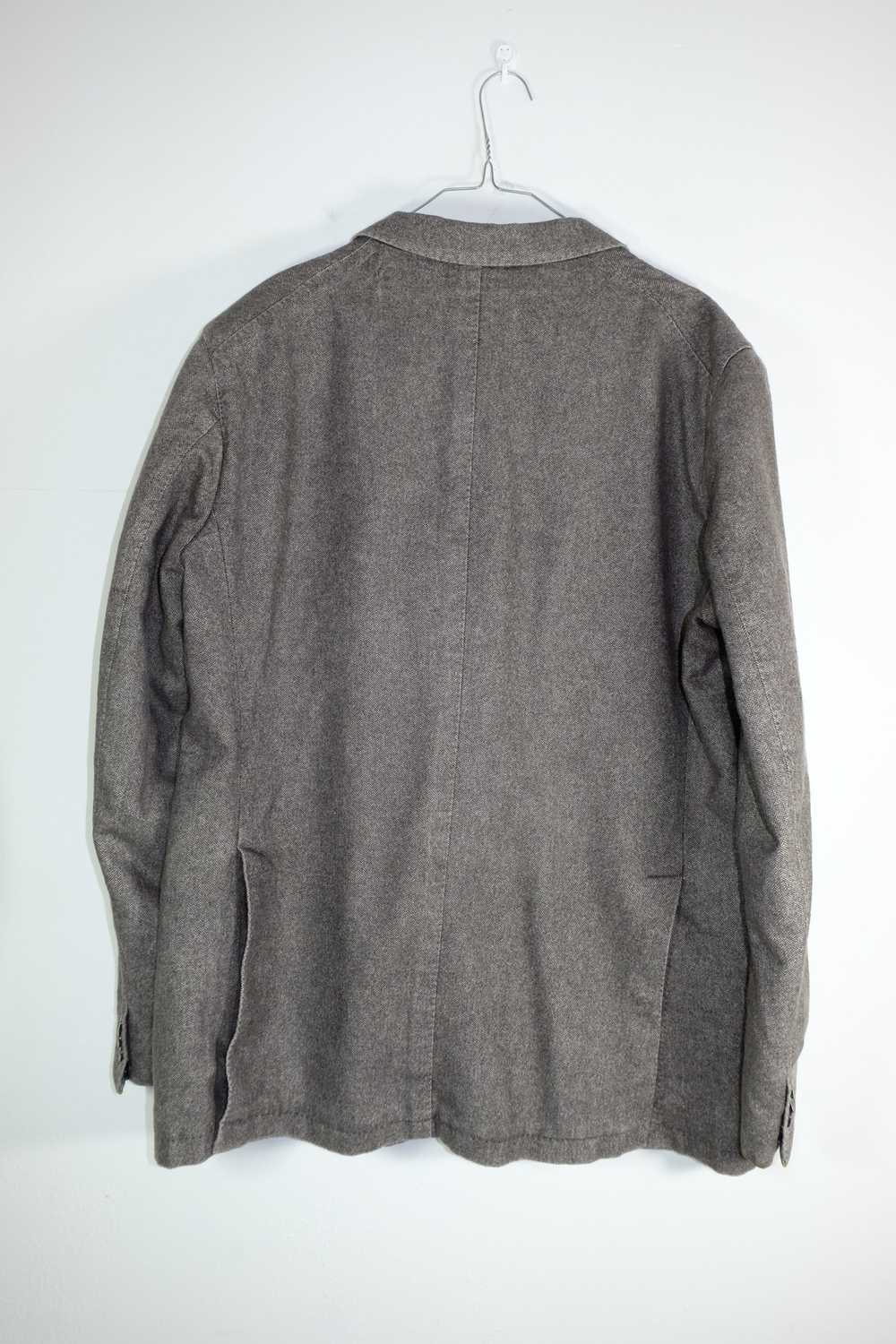 Tagliatore Wool And Cotton Brown Blazer Jacket - image 2
