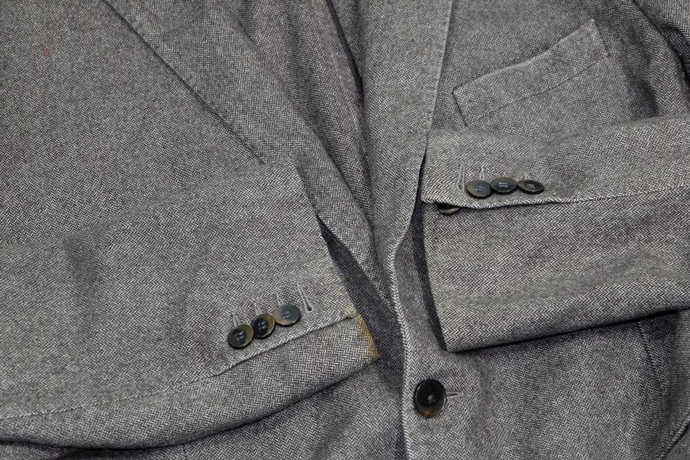 Tagliatore Wool And Cotton Brown Blazer Jacket - image 4