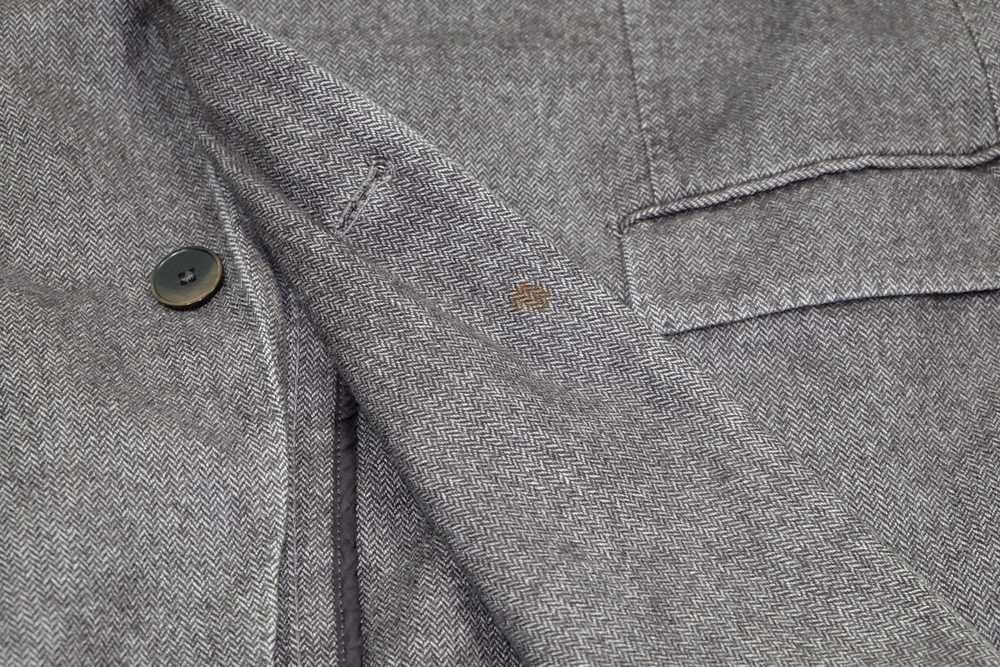 Tagliatore Wool And Cotton Brown Blazer Jacket - image 6