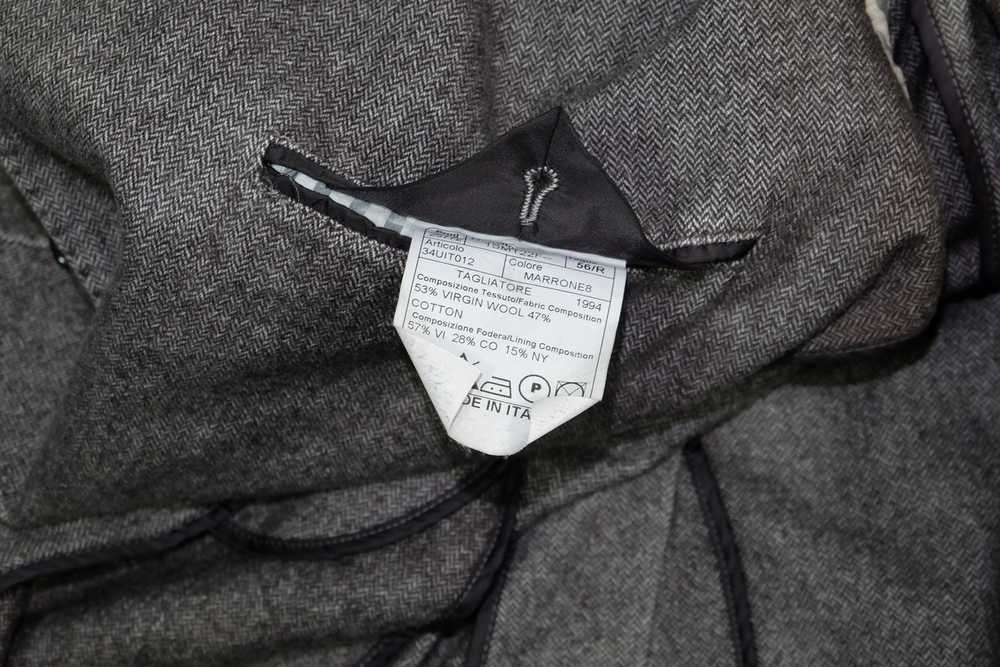 Tagliatore Wool And Cotton Brown Blazer Jacket - image 9