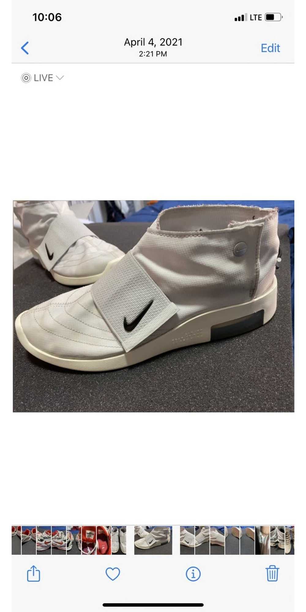 Fear of God × Nike Air Fear Of God Moc Pure Plati… - image 2