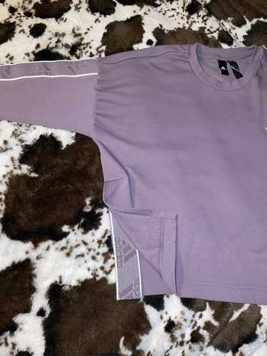 Adidas Adidas purple cropped crewneck