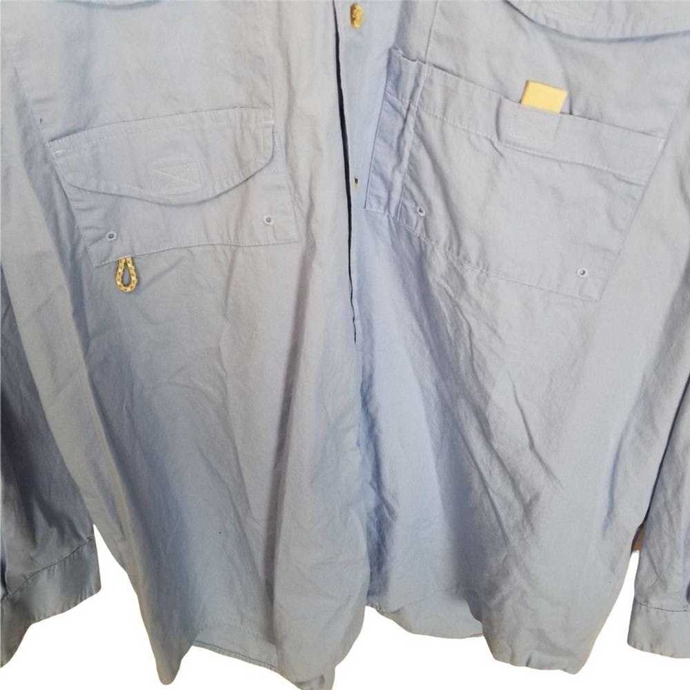 Columbia Columbia Mens L Blue PFG Bonehead Long S… - image 4