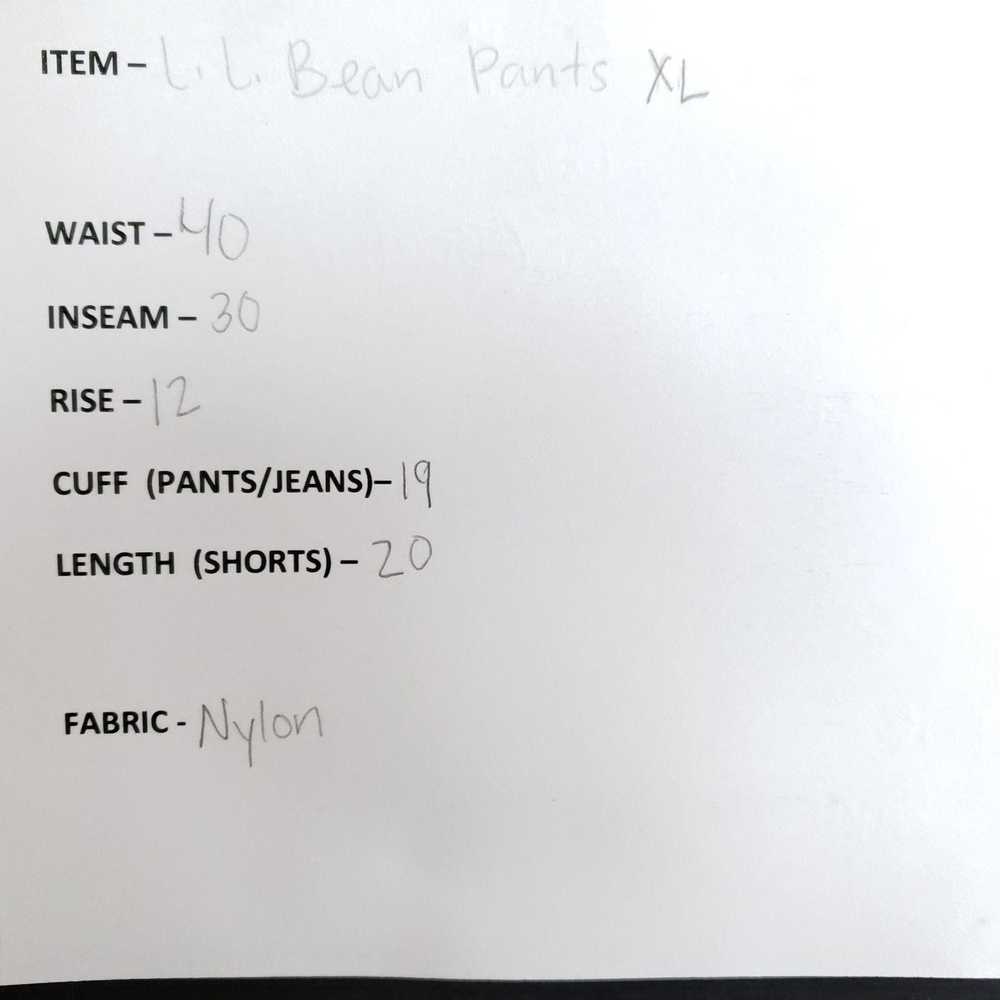 L.L. Bean LL Bean Convertible Pants Men's Sz XL T… - image 5