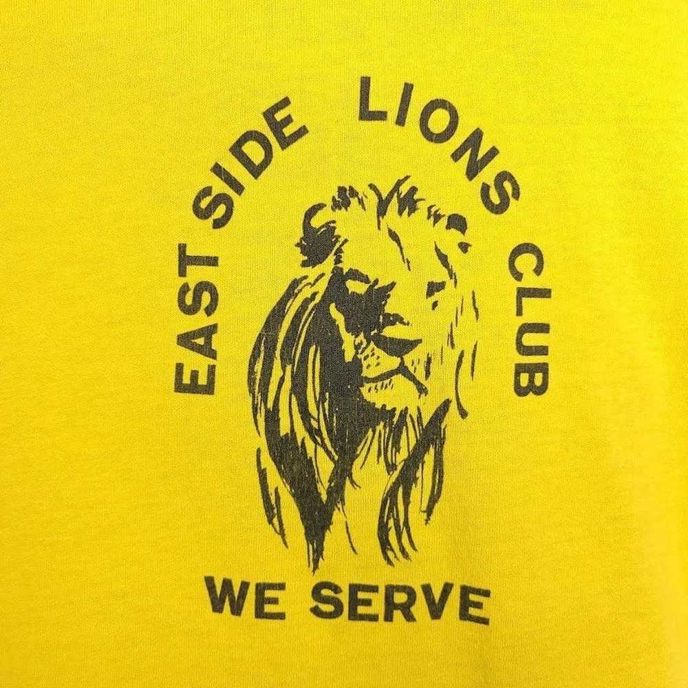 Vintage East Side Lions Club T Shirt Vintage 80s … - image 2