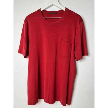 Louis Vuitton White T Shirt Réf. 1854 Blue Red Barcode Logo Brand New Size S